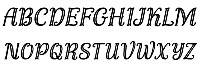 FondacyCarved-Italic Fonte MAIÚSCULAS