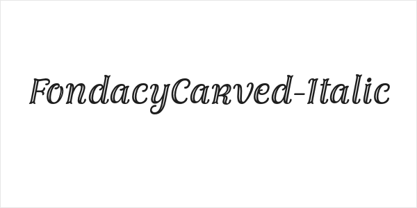 FondacyCarved-Italic Logo