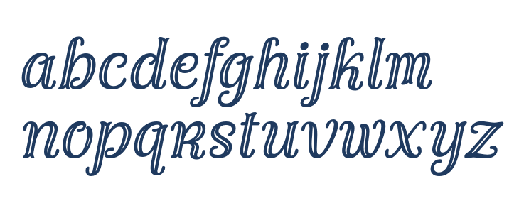 FondacyCarved-Italic Lowercase