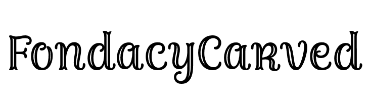FondacyCarved  フリーフォントのダウンロード