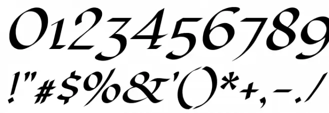 Fondamento-Italic Font OTHER CHARS