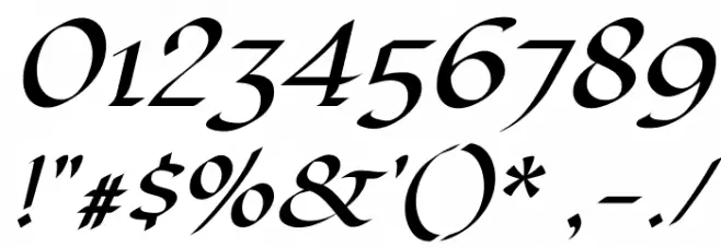 Fondamento-Italic Font OTHER CHARS