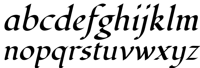 Fondamento-Italic फ़ॉन्ट लोअरकेस