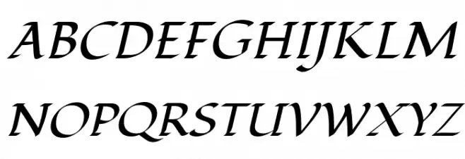 Fondamento-Italic Polices MAJUSCULES