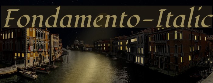 Fondamento-Italic Font examples