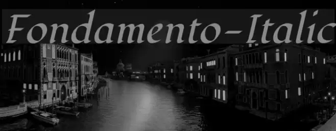 Fondamento-Italic Font examples