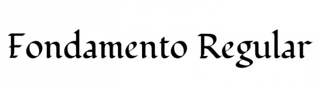 Fondamento Regular  Frei Schriftart Herunterladen