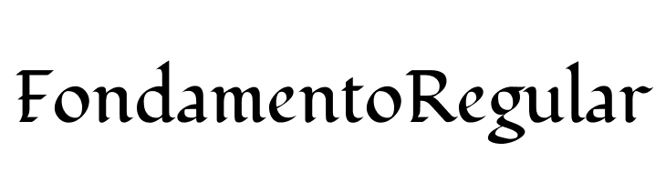 Fondamento Regular फ़ॉन्ट