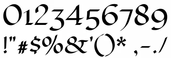 Fondamento Regular Font OTHER CHARS