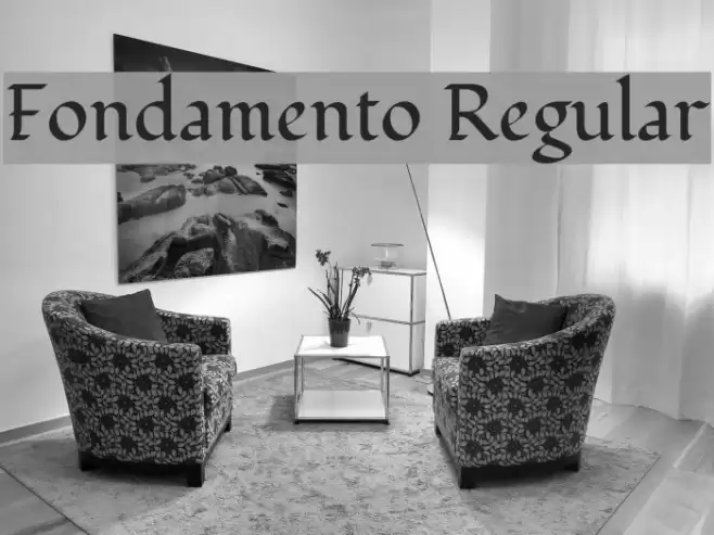 Fondamento Regular Font examples