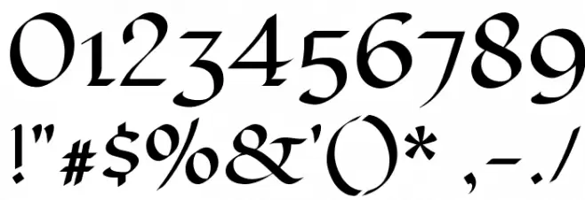 Fondamento Font OTHER CHARS