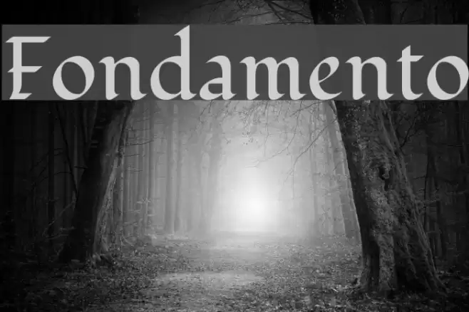 Fondamento Font examples