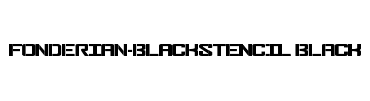 Fonderian-BlackStencil Black Caratteri