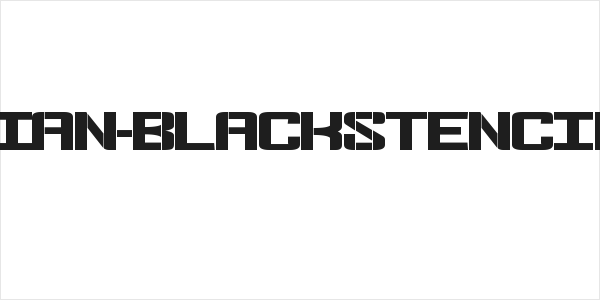 Fonderian-BlackStencil Black Logo