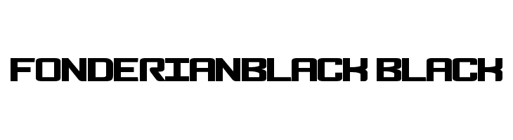 FonderianBlack Black Caratteri