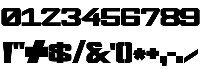 FonderianBlack Black Font OTHER CHARS