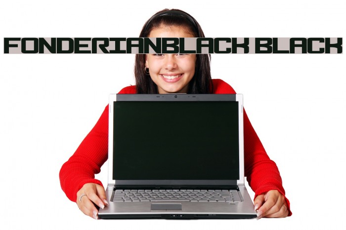 FonderianBlack Black Font examples