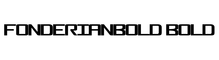 FonderianBold Bold لخطوط تنزيل