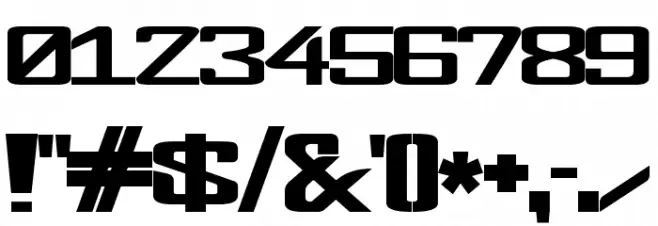 FonderianBold Bold Font OTHER CHARS