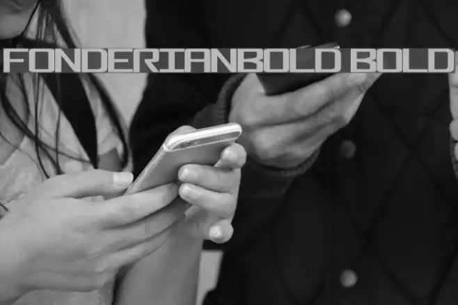 FonderianBold Bold Font examples