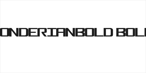 FonderianBold Bold Logo