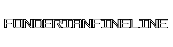 FonderianFineline Caratteri