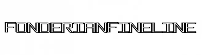 FonderianFineline  Frei Schriftart Herunterladen