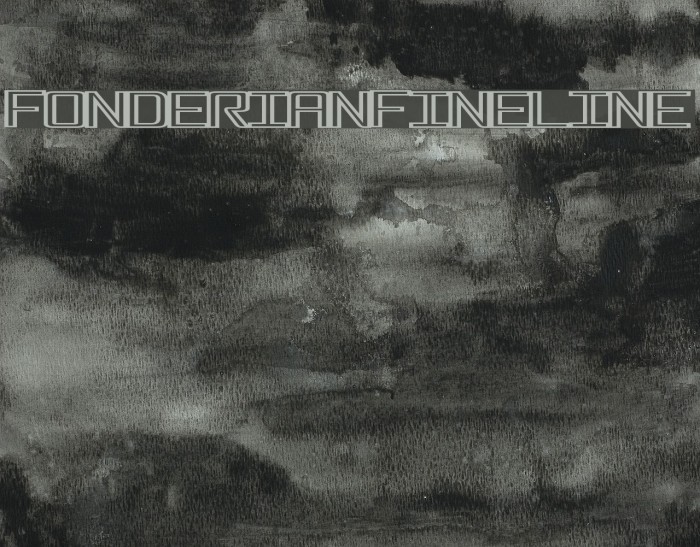 FonderianFineline Font examples