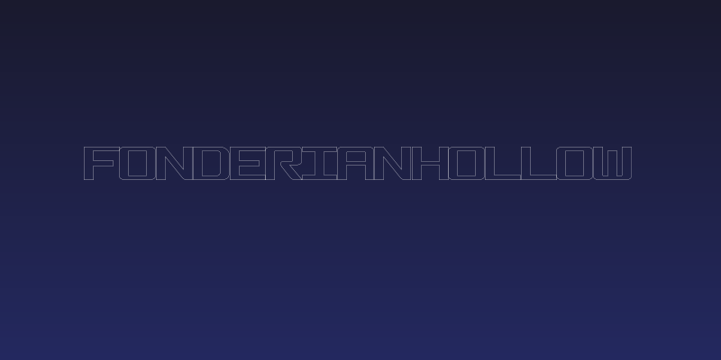FonderianHollow Social Header