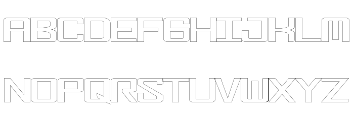FonderianHollow Font LOWERCASE