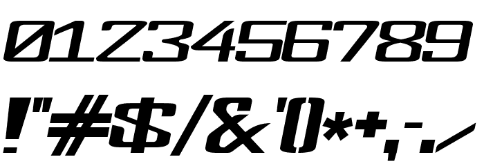 FonderianItalic Font OTHER CHARS