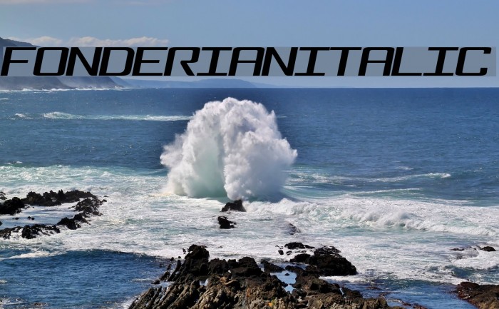 FonderianItalic Font examples