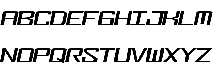 FonderianItalic Font LOWERCASE