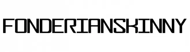 FonderianSkinny  Frei Schriftart Herunterladen