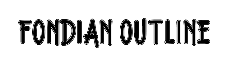 Fondian Outline Font