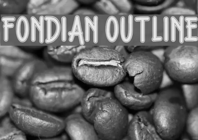 Fondian Outline Font examples