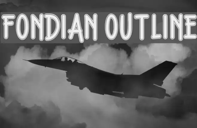 Fondian Outline Font examples