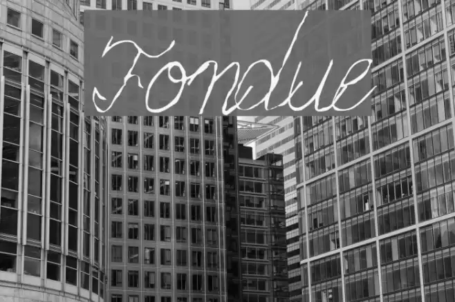 Fondue Font examples