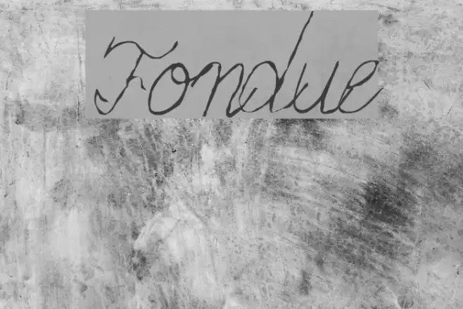 Fondue Font examples