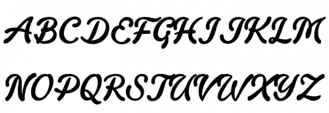 Fondy Script PERSONAL USE ONLY Font Litere mari