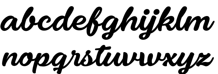 Fondy Script PERSONAL USE ONLY Font LOWERCASE