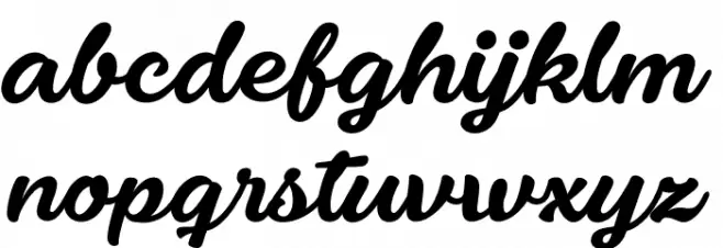 Fondy Script PERSONAL USE ONLY Fonte MINÚSCULAS