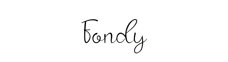 Fondy  フリーフォントのダウンロード