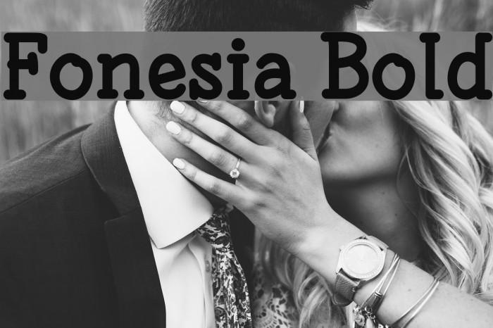 Fonesia Bold Font examples