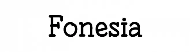 Fonesia  フリーフォントのダウンロード