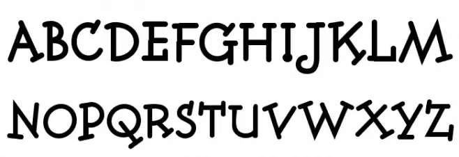 Fonitek Bold Schriftart Groß