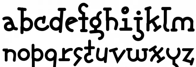 Fonitek Bold Font LOWERCASE