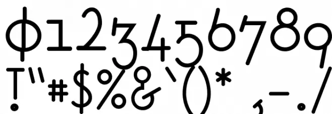 Fonitek Font OTHER CHARS