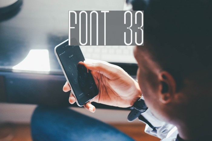 Font 33 Font examples
