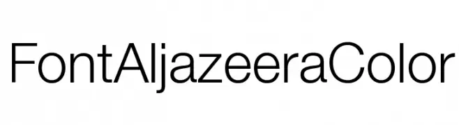 Font Aljazeera Color  baixar fontes gratis